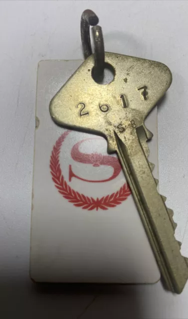 Vintage Sheraton Hotel Room Key & Fob Boston, Mass #2617