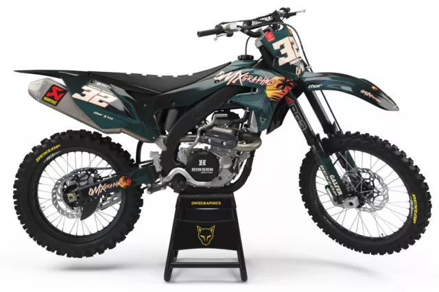 Kawasaki KXF 450 KLX 140 250 450 KX 85 Decals kit OMX Graphics 2001 2005 2022