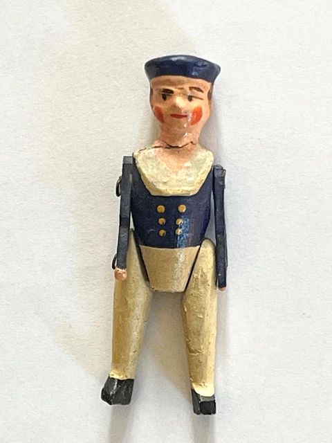 Ancien Jouet En Bois – Personnages Et Avions – Jeu Artisanal Français (fait Main)
