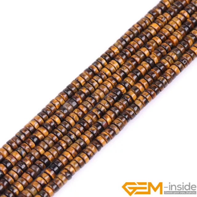 2x4mm Natural Assorted Gemstones Rondelle Heishi Spacer Loose Beads Strand 15"UK