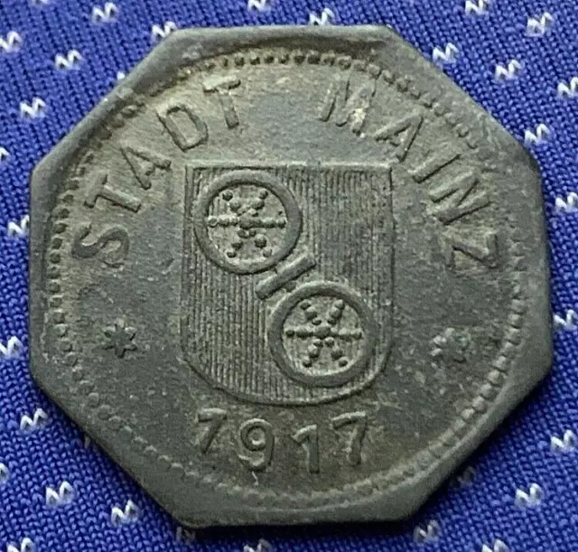 1917 German 10 Pfennig Emergency Money Notgeld City Mainz     #ML71