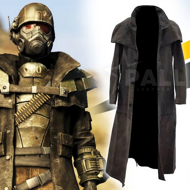 FALLOUT NEW VEGAS Veteran NCR Ranger Costume Canvas Duster Coat Cosplay ...