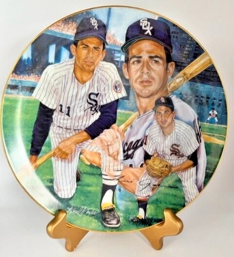 Vintage Luis Aparicio Numbered 612/1984- 10.5" Gartlan Collector's Plate w/Stand
