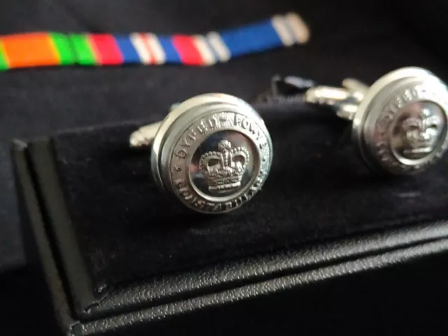 Historic Dyfed Powys Constabulary Police Tunic Button Cufflinks. Handmade. 2