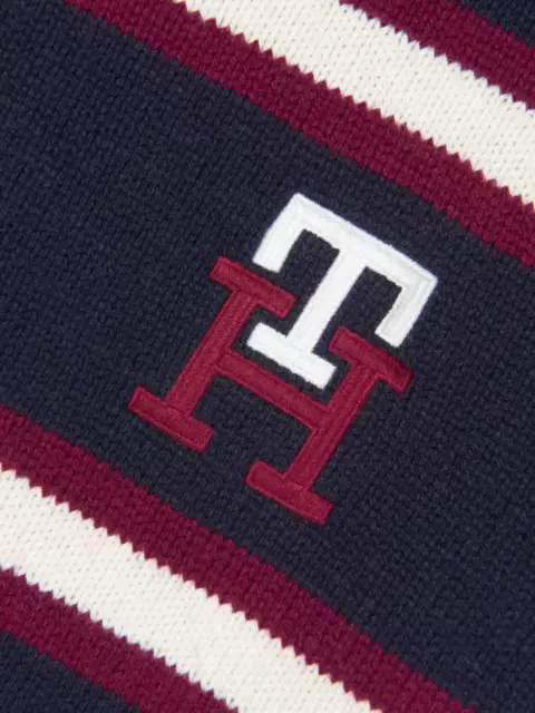 TOMMY HILFIGER Boys Striped Monogam Jumper, L 3