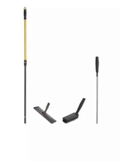 Rubbermaid 2018805 Maximizer Cleaning Kit Brush Quick Change Handle Accessories