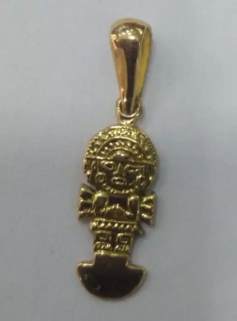 Peruvian tumi pendant made of solid gold 18 k - small