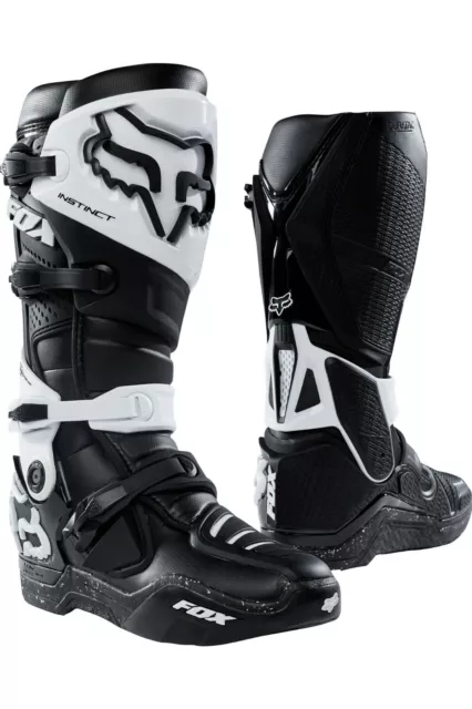 Fox Racing Instinct Boot Mx Quad, Us12 Eu46.5 Uk11, Black/White, 12252-021-12