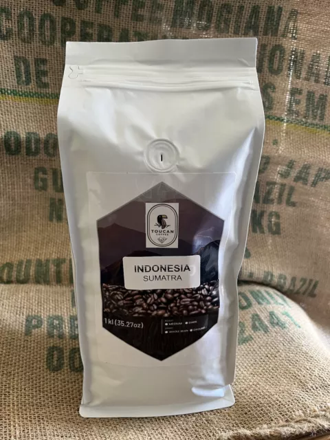 2, 5, 10 Lb Indonesia Sumatra Fresh Roasted Coffee Whole Bean, Ground - Arabica