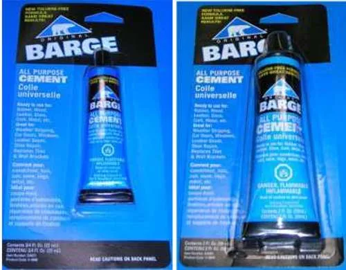 Barge Original All-Purpose Cement Shoe Glue Tube TF 3/4oz 22mL / 2oz 59mL USA