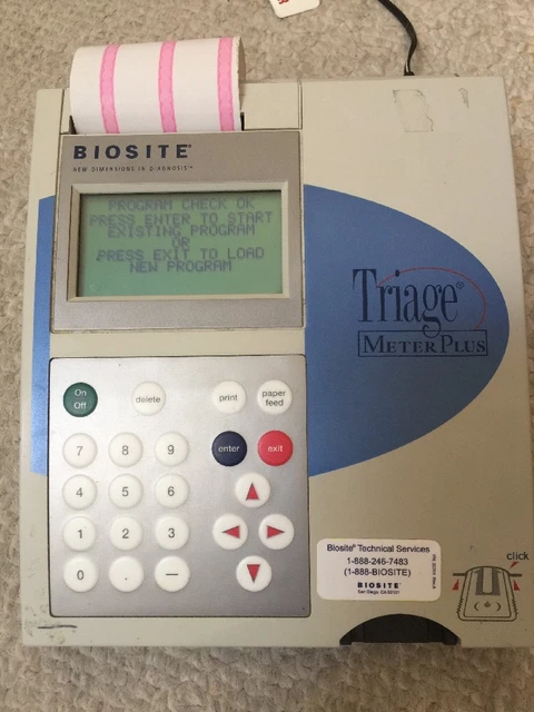 Triage Lab Instrument BIOSITE TRIAGE METER Plus Chemical Lab Analyzer EUR 169,27 - PicClick FR