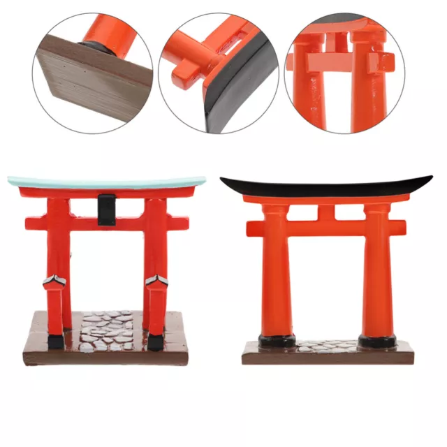 2 Pcs Zubehör Für Torii-Tore Miniaturspielzeug Mini-Zubehör Dekorative Tür
