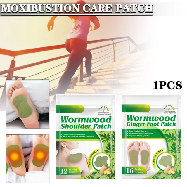Wormwood Ginger Foot Patches Foot Pads Herbal Pain Relief Patches for L