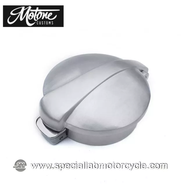 Tappo Serbatoio Motone Custom Monza Alluminio Spazzolato