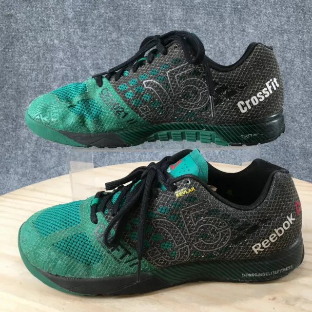 Reebok Shoes Mens 11 Crossfit Keviar Nano 5.0 Running Sneakers Green Mesh V69408 2