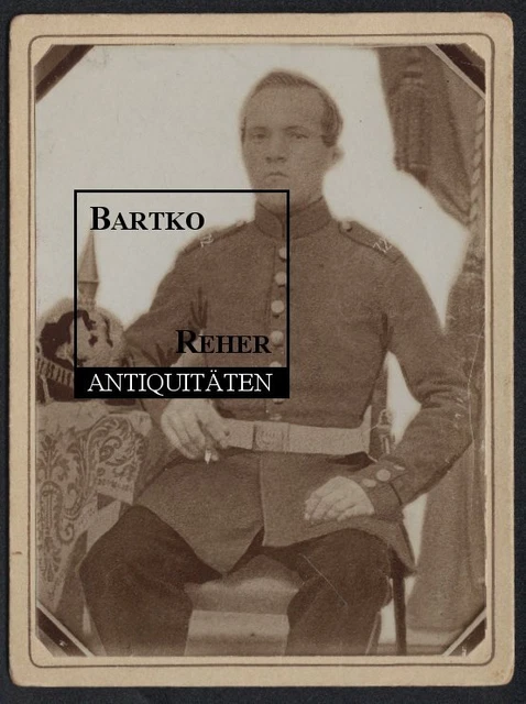 Foto ca. 1870 Soldat Kriegsteilnehmer 1864 1866 1870 an Kriegsfolgen gestorben