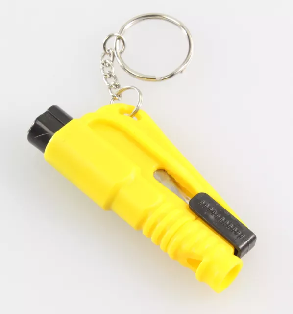 Urgence Outil Coupe Ceinture Autohammer Un Porte-Clés -jaune