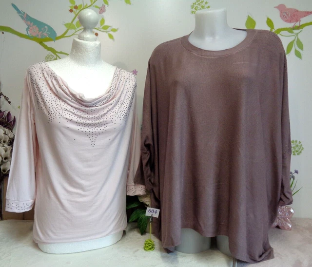 Lot De Pulls Femme Occasion Taille 40/42 - Couleur Beige, En Très Bon état