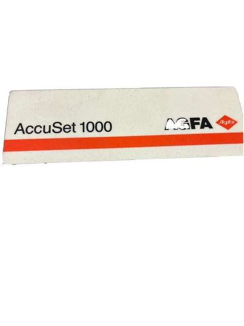 AccuSet 1000 Plus AGFA Film Imagesetter