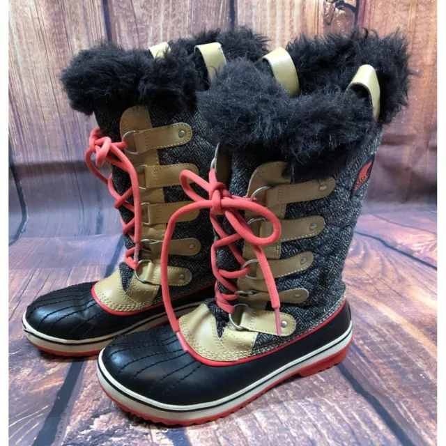 Sorel Tofino Herringbone NL2012 Winter Snow Boots Womens 7 / 38 (j8i)