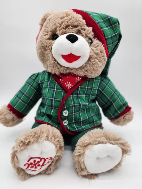 Holiday Time 15 inch Snowflake Teddy Bear 2022, Snowflake Blue Ski Wear Boy  