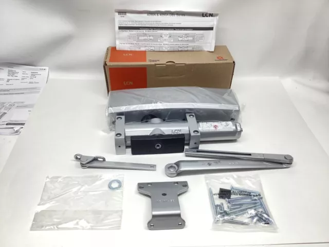 New In Box LCN 4050A Heavy Duty Door Closer Rw/PA ALUM689