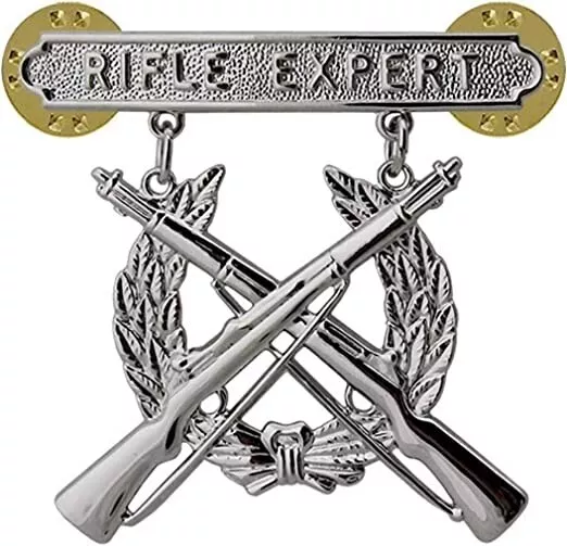 USMC Rifle Expert Qualification Badge - Marine Corps Expert Shooting Award