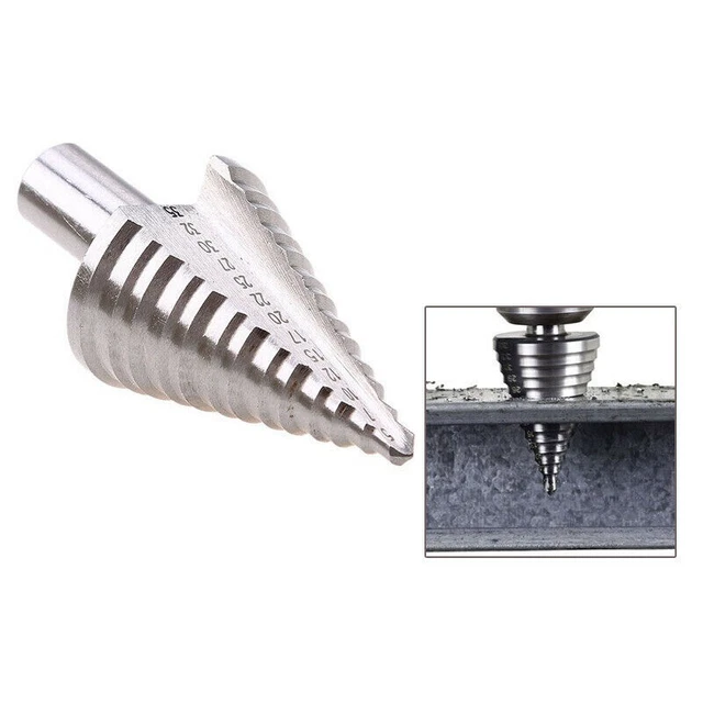 Coupeuse enduite de titane premium HSS Step Drill (5 35 mm) pour forage précis