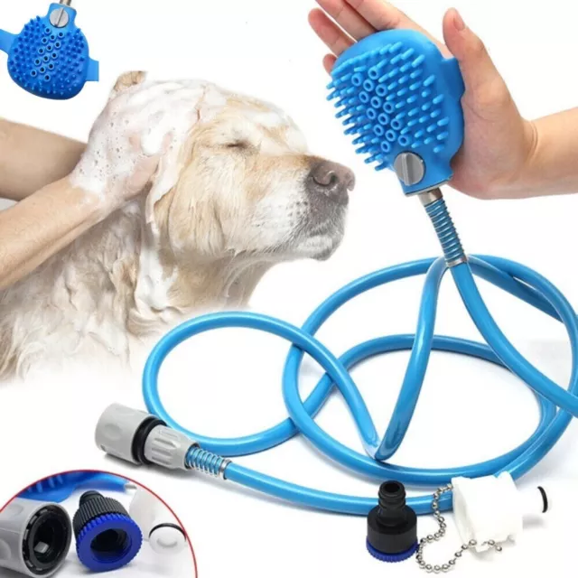 Pet Shower Hose Brush Cat Dog Bath Grooming Pet Washing Shower Kit Massage Brush