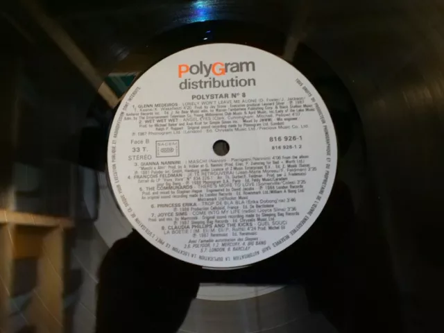 Polystar 9 Compilation Lp 33T Vinyle Ex Cover Ex Original 1988 3