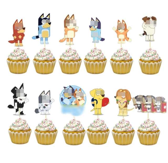 Banner Bingo Cloth Topper Table Cupcake Party Balloon Bluey Supplies Decoration