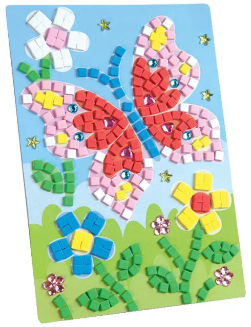 folia Moosgummi-Mosaik "Schmetterling", 405 Teile