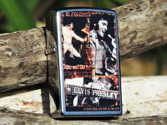 Zippo Lighter - Elvis Presley - Las Vegas - European Release - Rare - Limited