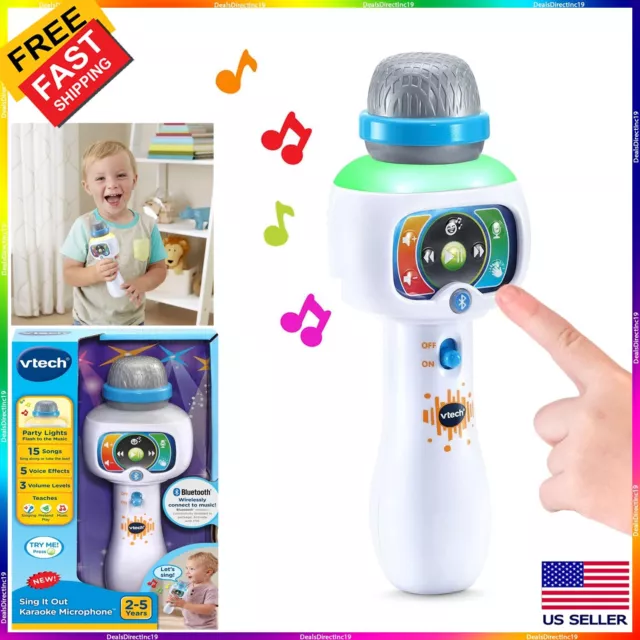 Musical Toys for Kids Toddlers Baby Educational Sing Along Microphone Mic 2+