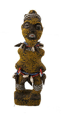 Fetish Figure African Bamileke Beads -cameroon-art Tribale -1174