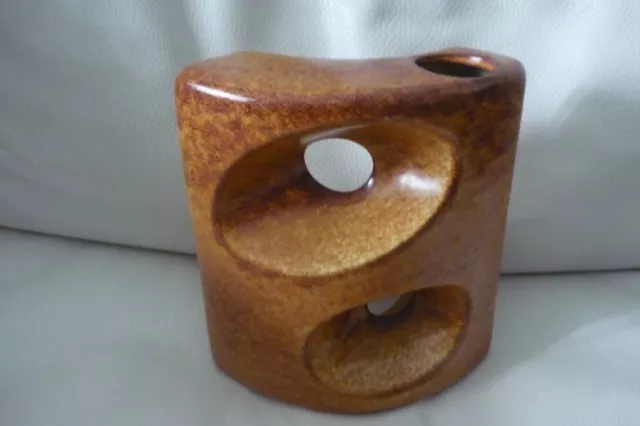 Formschöne Keramik Vase Bertoncello Mid Century Italy Roberto Rigon 70er Jahre