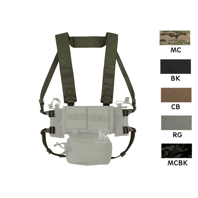 KRYDEX Micro Fight Fat Strap H Harness For MK3 MK4 D3CRM Chest Rig Spiritus