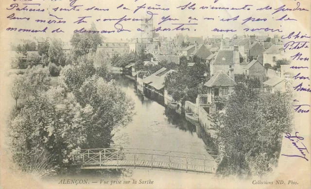 ALENCON vue prise sur la sarthe