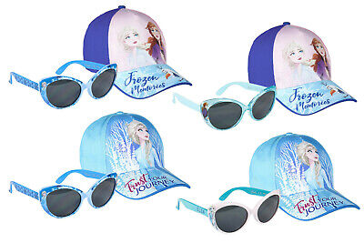 Disney Frozen 2 - Set Mare 2pz Cappello con Visiera e Occhiali da sole - Bambina
