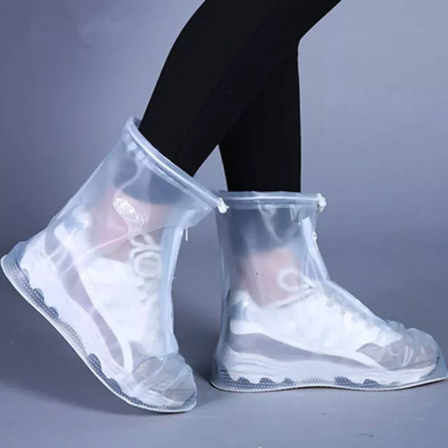 Reusable Rain Boot Cover Non-slip Wear-resistant Thick Waterproof Shoe CA-wf