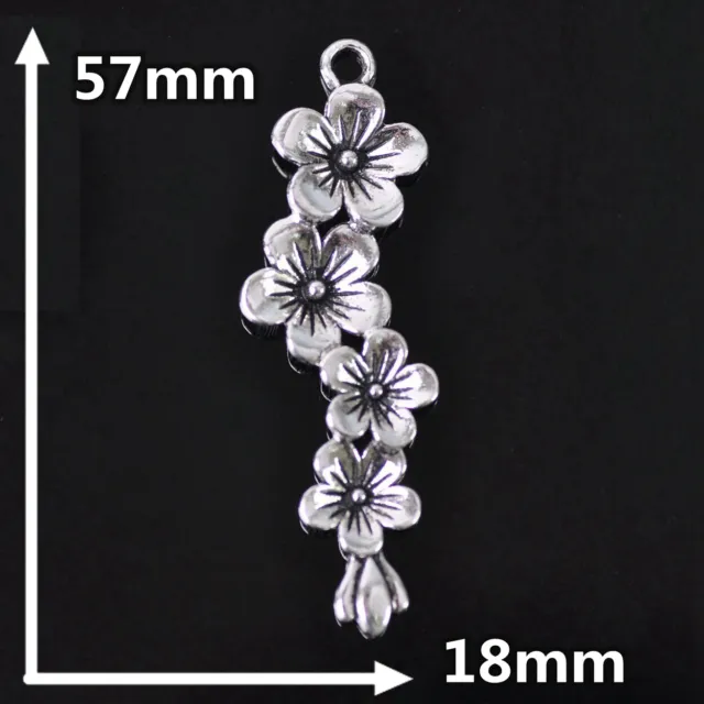 Großhandel 10 Stück Tibetan Silber Metall Anhänger Perlen Schmuckherstellung