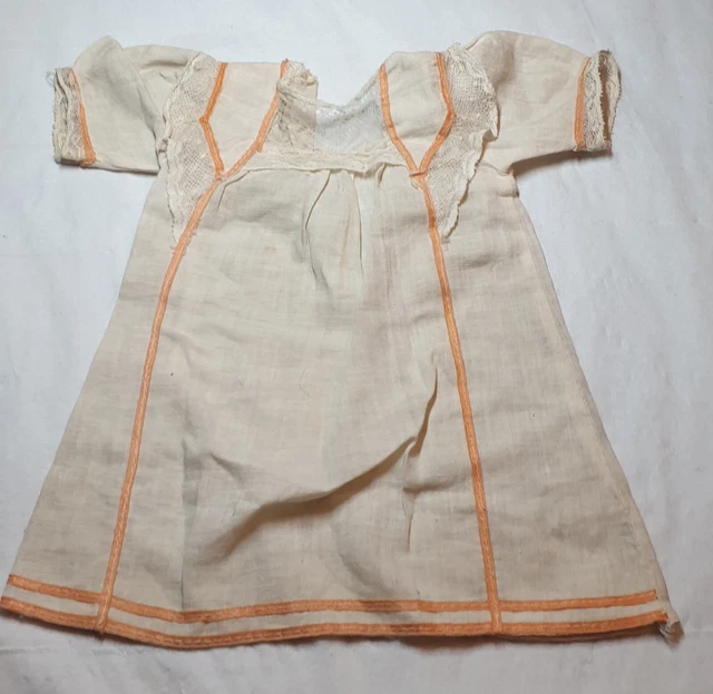 poupée ancienne : très belle robe ancienne de presentation de poupée 2