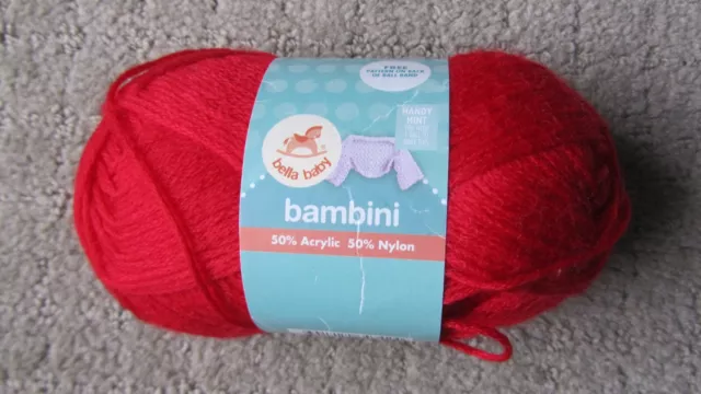 bella baby bambini 50g /150m Col 09 red x1 Ball