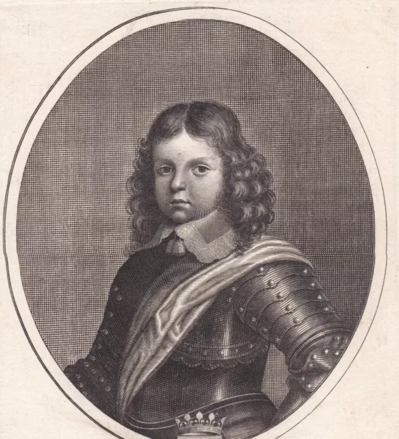 Portrait XVII Henri-Jules de Bourbon-Condé Prince de  Condé Duc Guise 1653 Daret