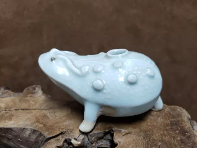 Chinese Song Dynasty Ru Kiln Porcelain Toad Brush Washer