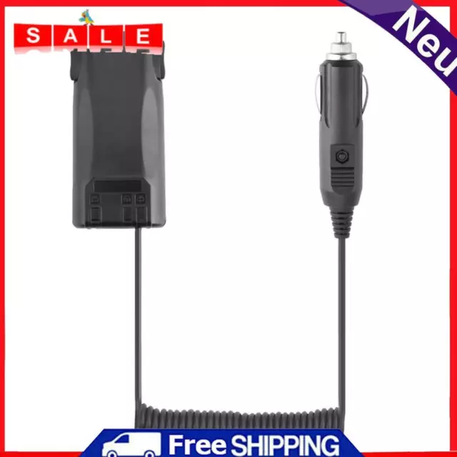Car Charger Battery Eliminator Adapter for UV-82 Walkie Talkie