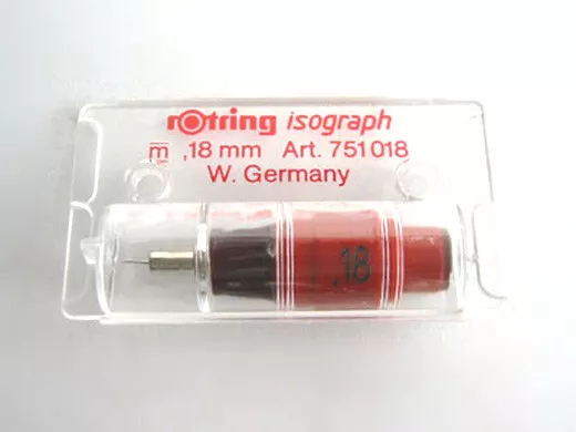 rotring 751018 Zeichenkegel 0,18mm für Tuschefüller isograph OVP 0,18 mm Nib