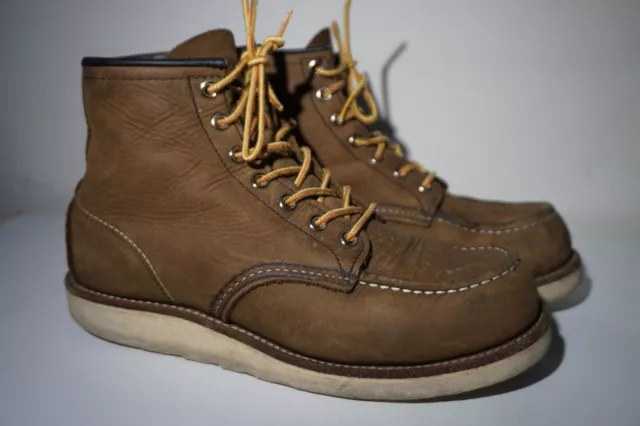 RED WING IRISH Setter Moc Toe Boots Size 7D 6 Inch Brown Made In USA ...
