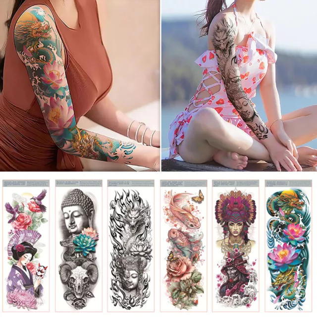 Impermeabile Tatuaggio Adesivi Decorazione Braccio Corpo Arte Creativo