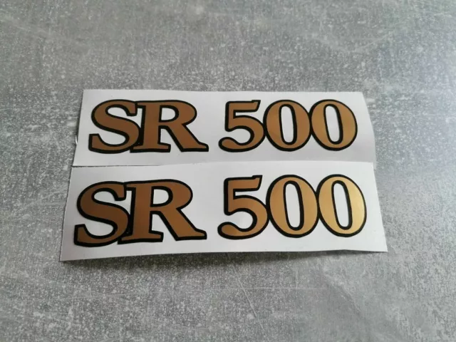 Yamaha SR500 Seitendeckel Aufkleber Embleme Sticker Decals